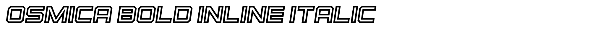 Osmica Bold Inline Italic image